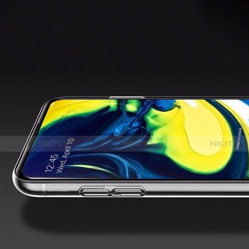Samsung Galaxy A80用強化ガラス フル液晶保護フィルム サムスン ブラック