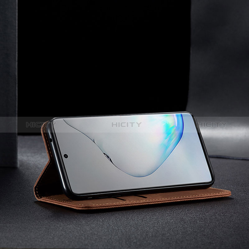 Samsung Galaxy A81用手帳型 布 スタンド B01S サムスン 