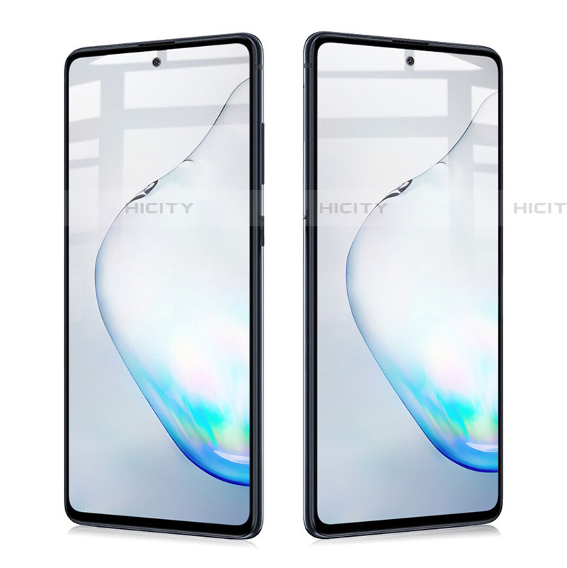 Samsung Galaxy A81用強化ガラス フル液晶保護フィルム サムスン ブラック