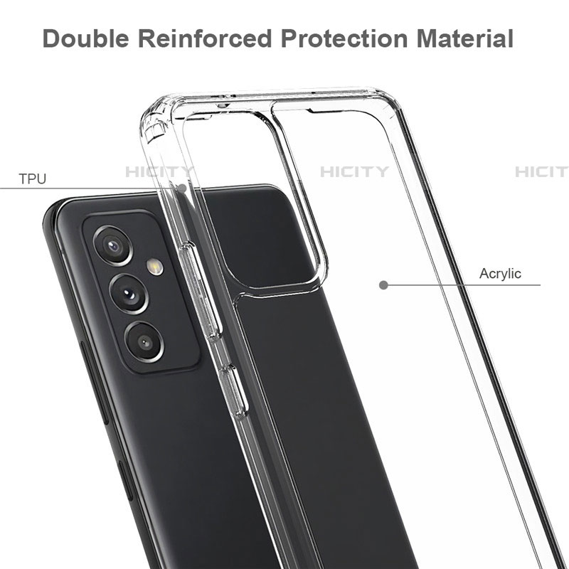 Samsung Galaxy A82 5G用極薄ソフトケース シリコンケース 耐衝撃 全面保護 クリア透明 T03 サムスン クリア
