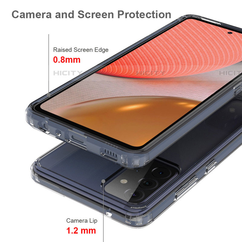 Samsung Galaxy A82 5G用極薄ソフトケース シリコンケース 耐衝撃 全面保護 クリア透明 T03 サムスン クリア