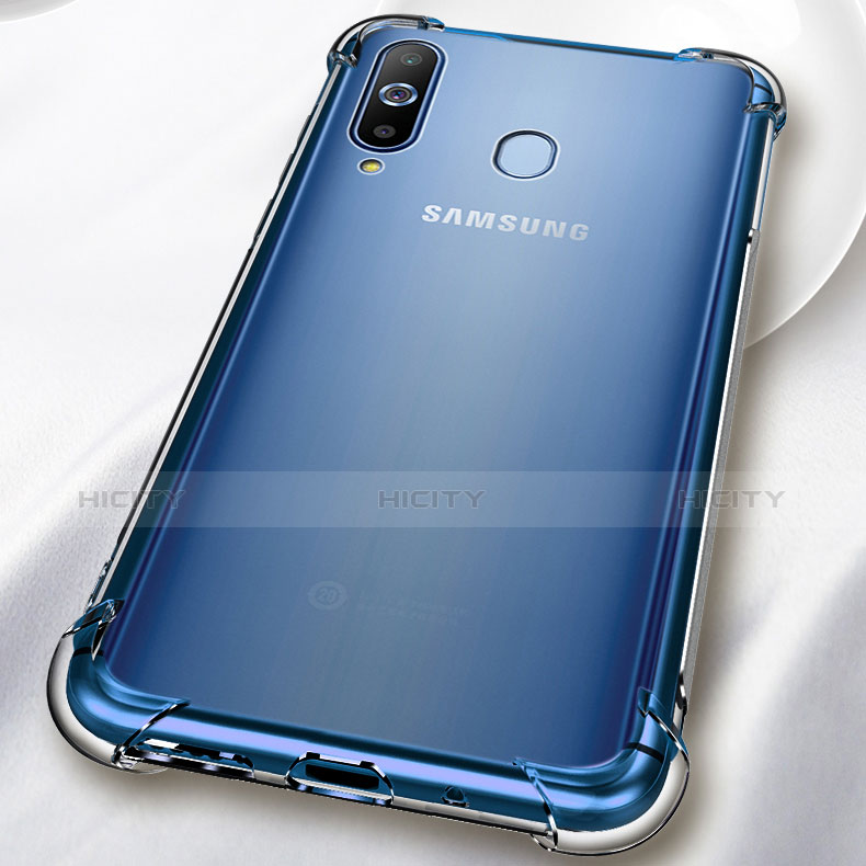 Samsung Galaxy A8s SM-G8870用極薄ソフトケース シリコンケース 耐衝撃 全面保護 クリア透明 T02 サムスン クリア