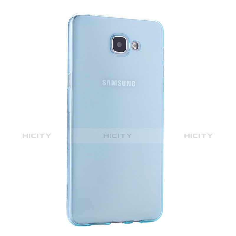 Samsung Galaxy A9 (2016) A9000用極薄ソフトケース シリコンケース 耐衝撃 全面保護 クリア透明 サムスン ネイビー