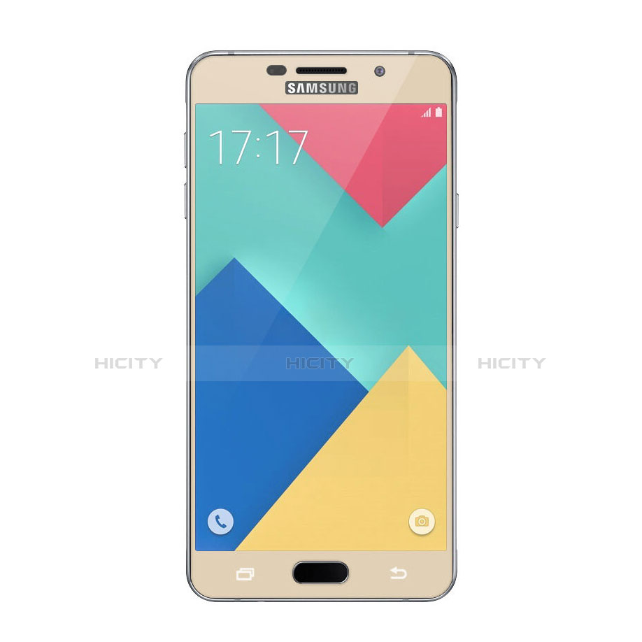 Samsung Galaxy A9 (2016) A9000用強化ガラス フル液晶保護フィルム サムスン ゴールド