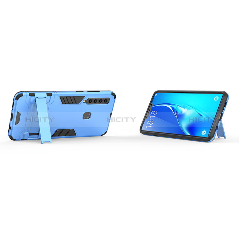 Samsung Galaxy A9 (2018) A920用ハイブリットバンパーケース スタンド プラスチック 兼シリコーン カバー T01 サムスン 