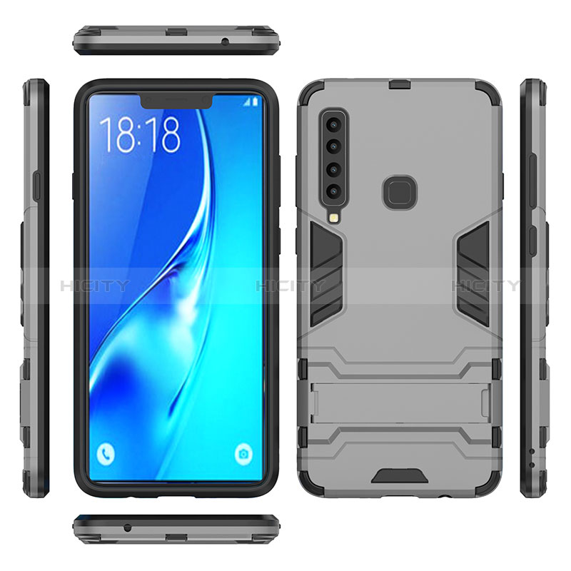 Samsung Galaxy A9 (2018) A920用ハイブリットバンパーケース スタンド プラスチック 兼シリコーン カバー T02 サムスン 