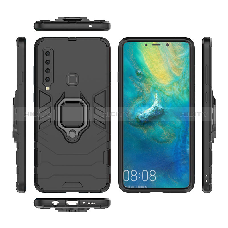 Samsung Galaxy A9 (2018) A920用ハイブリットバンパーケース プラスチック アンド指輪 マグネット式 S01 サムスン 