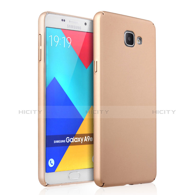Samsung Galaxy A9 Pro (2016) SM-A9100用ハードケース プラスチック 質感もマット サムスン ゴールド