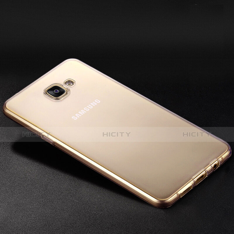 Samsung Galaxy A9 Pro (2016) SM-A9100用極薄ソフトケース シリコンケース 耐衝撃 全面保護 クリア透明 T02 サムスン クリア
