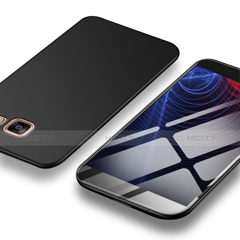 Samsung Galaxy A9 Pro (2016) SM-A9100用ハードケース プラスチック 質感もマット M04 サムスン ブラック