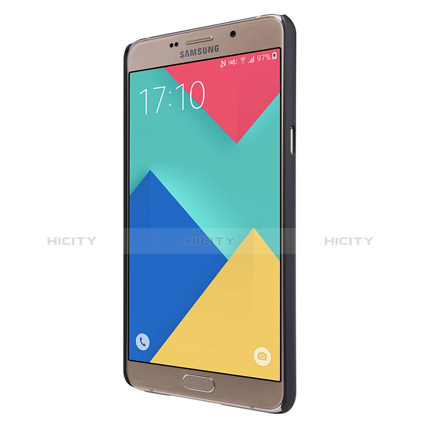 Samsung Galaxy A9 Pro (2016) SM-A9100用ハードケース プラスチック 質感もマット M06 サムスン ブラック