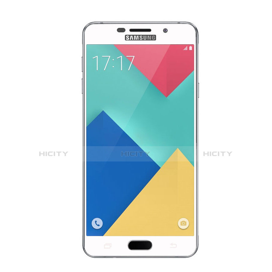 Samsung Galaxy A9 Pro (2016) SM-A9100用強化ガラス フル液晶保護フィルム サムスン ホワイト