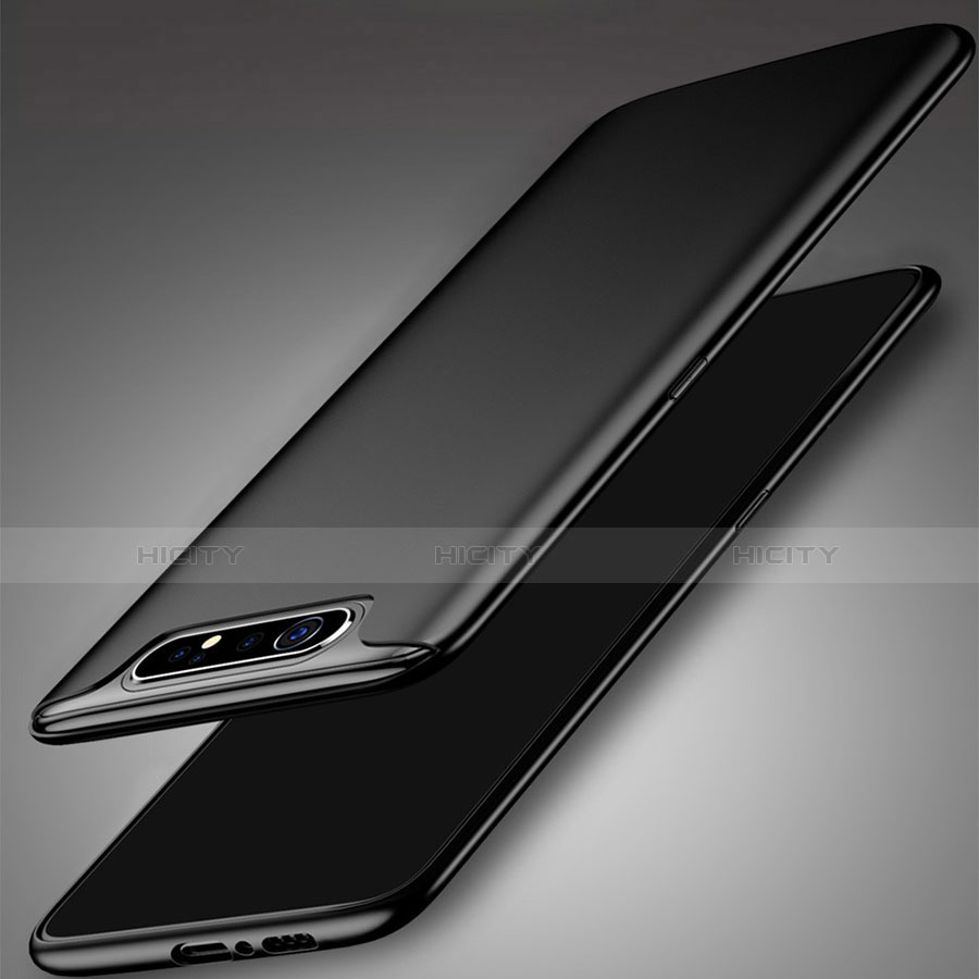 Samsung Galaxy A90 4G用極薄ソフトケース シリコンケース 耐衝撃 全面保護 サムスン ブラック