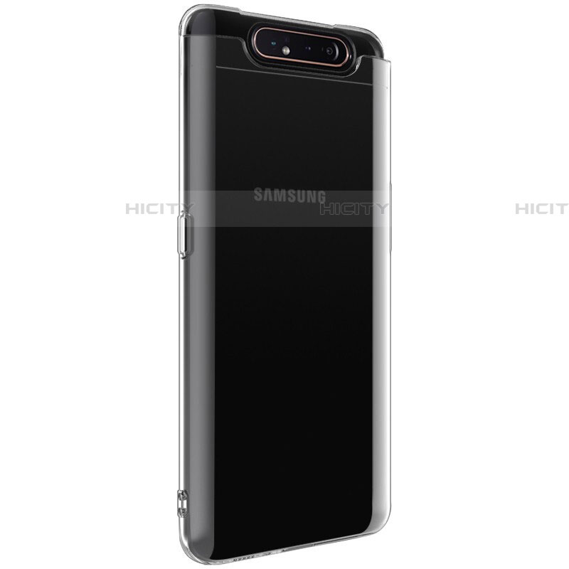 Samsung Galaxy A90 4G用極薄ソフトケース シリコンケース 耐衝撃 全面保護 クリア透明 T03 サムスン クリア
