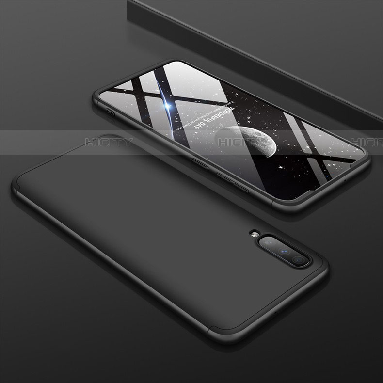 Samsung Galaxy A90 5G用ハードケース プラスチック 質感もマット 前面と背面 360度 フルカバー サムスン ブラック