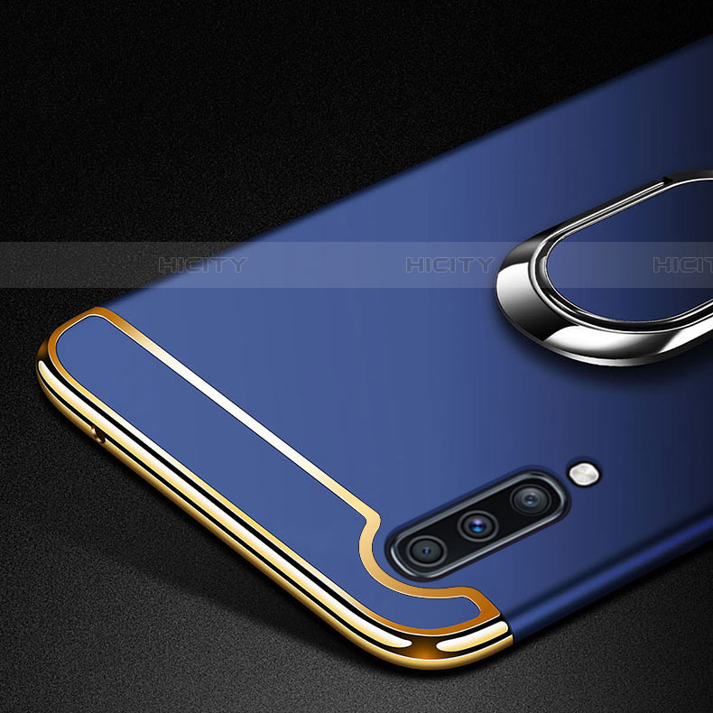 Samsung Galaxy A90 5G用ケース 高級感 手触り良い メタル兼プラスチック バンパー アンド指輪 亦 ひも サムスン 