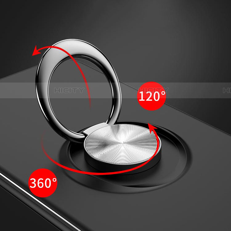 Samsung Galaxy A90 5G用極薄ソフトケース シリコンケース 耐衝撃 全面保護 アンド指輪 マグネット式 バンパー サムスン 