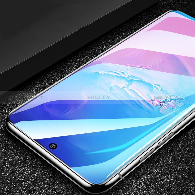 Samsung Galaxy A91用強化ガラス フル液晶保護フィルム サムスン ブラック