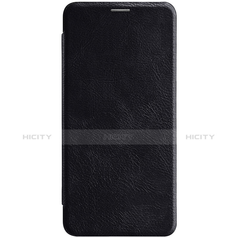 Samsung Galaxy A9s用手帳型 レザーケース スタンド サムスン ブラック