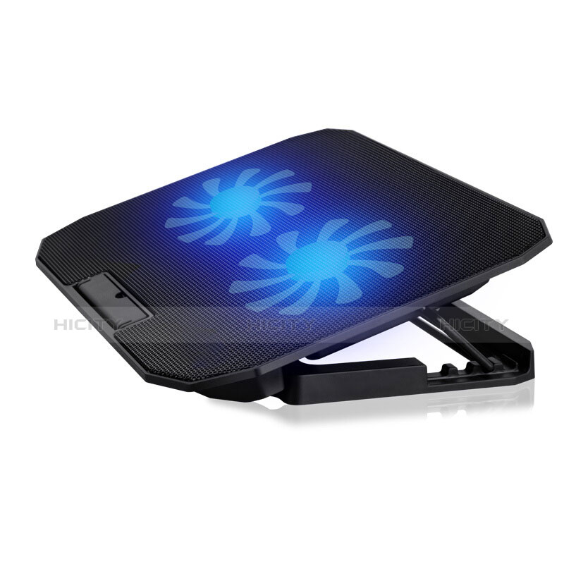 Samsung Galaxy Book Flex 15.6 NP950QCG用ノートブックホルダー クーラー 冷却パッド ファン ラップトップスタンド 9インチ〜16インチ M17 サムスン ブラック