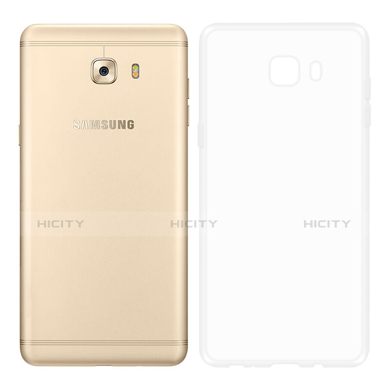 Samsung Galaxy C5 Pro C5010用極薄ソフトケース シリコンケース 耐衝撃 全面保護 クリア透明 T03 サムスン クリア