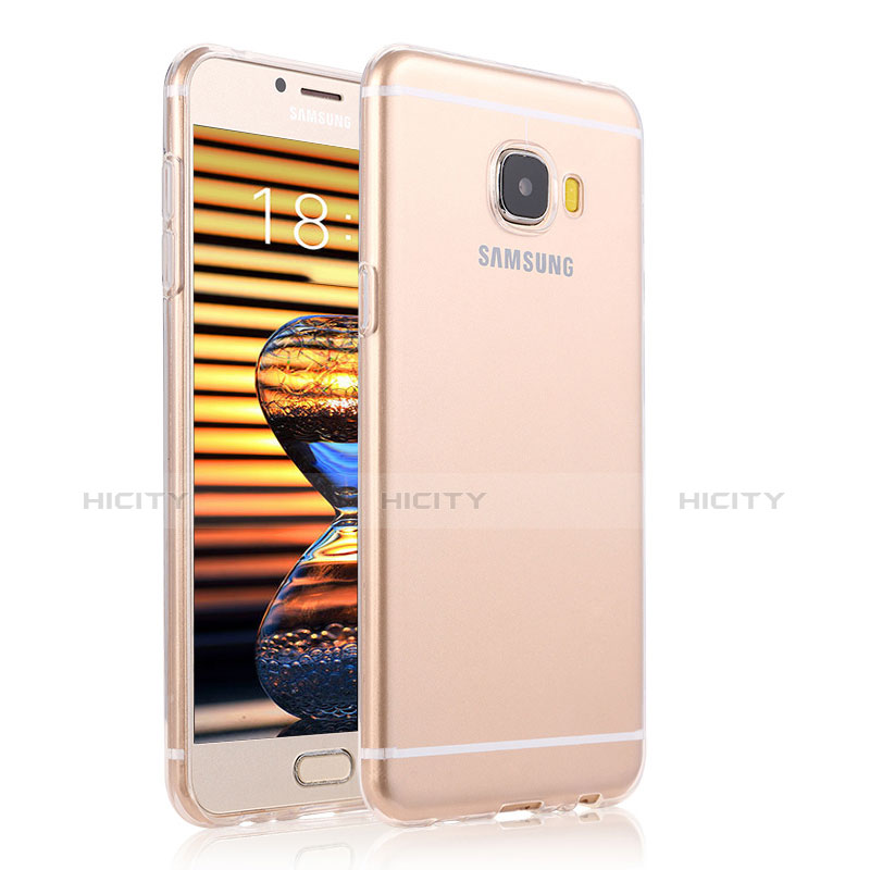 Samsung Galaxy C5 Pro C5010用極薄ソフトケース シリコンケース 耐衝撃 全面保護 クリア透明 T04 サムスン クリア