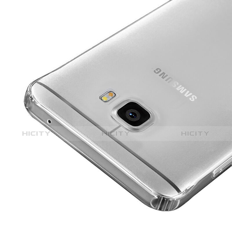 Samsung Galaxy C5 SM-C5000用極薄ソフトケース シリコンケース 耐衝撃 全面保護 クリア透明 サムスン クリア