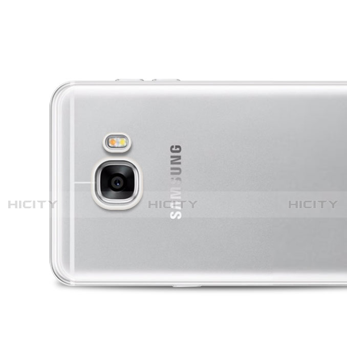 Samsung Galaxy C5 SM-C5000用極薄ソフトケース シリコンケース 耐衝撃 全面保護 クリア透明 カバー サムスン クリア