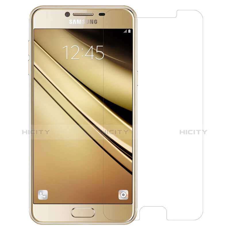 Samsung Galaxy C5 SM-C5000用強化ガラス 液晶保護フィルム T04 サムスン クリア
