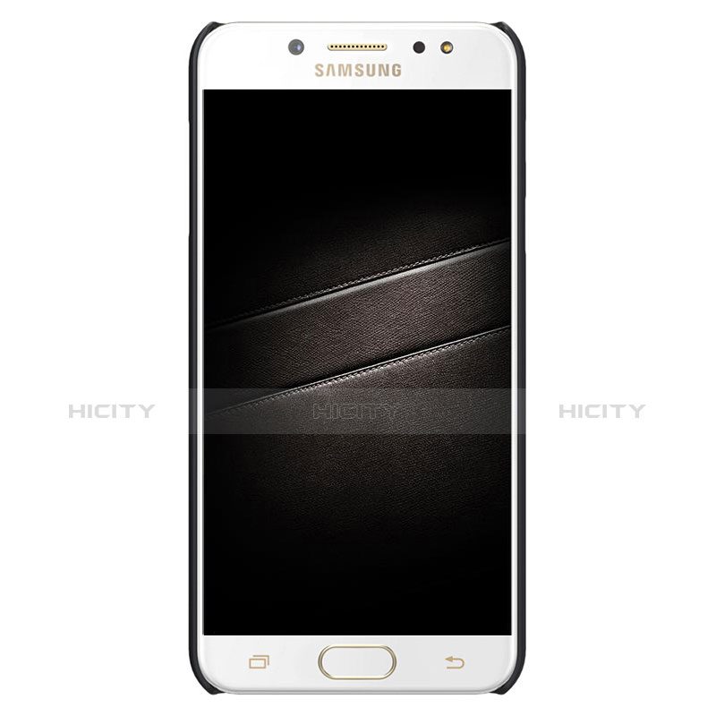 Samsung Galaxy C7 (2017)用ハードケース プラスチック 質感もマット M04 サムスン ブラック