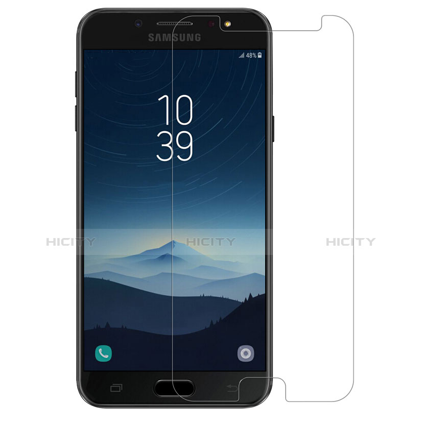 Samsung Galaxy C7 (2017)用強化ガラス 液晶保護フィルム T02 サムスン クリア