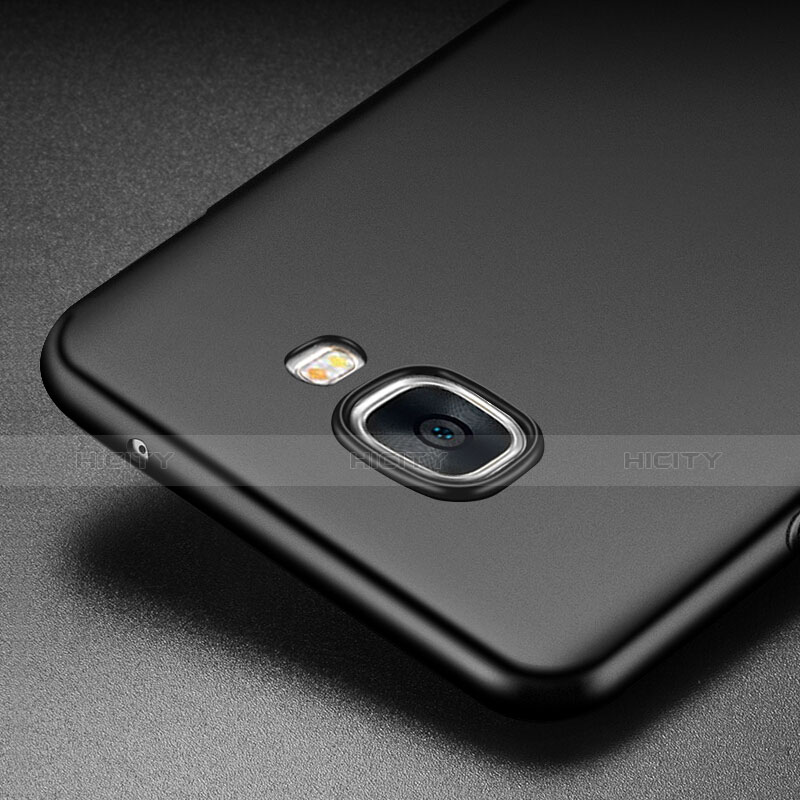 Samsung Galaxy C7 Pro C7010用極薄ソフトケース シリコンケース 耐衝撃 全面保護 サムスン ブラック