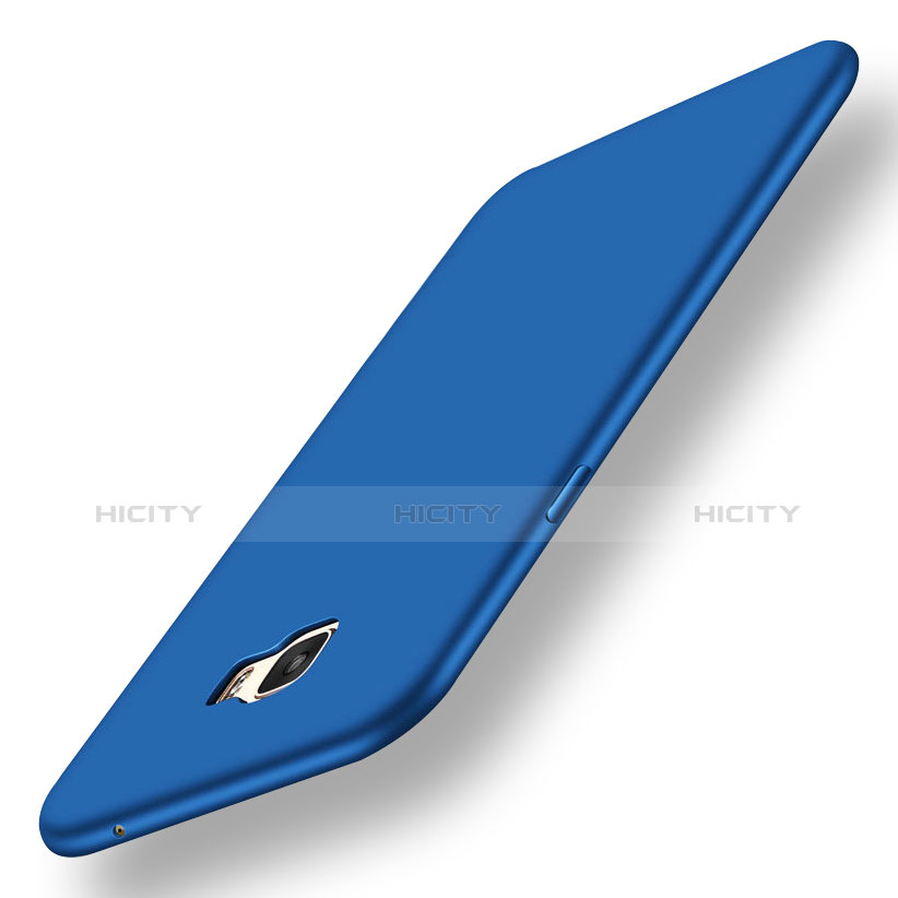Samsung Galaxy C7 Pro C7010用極薄ソフトケース シリコンケース 耐衝撃 全面保護 S01 サムスン ネイビー