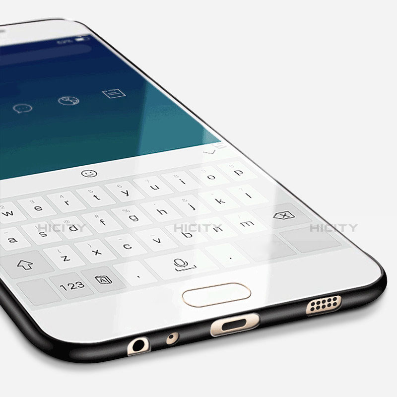 Samsung Galaxy C7 Pro C7010用極薄ソフトケース シリコンケース 耐衝撃 全面保護 S03 サムスン ブラック
