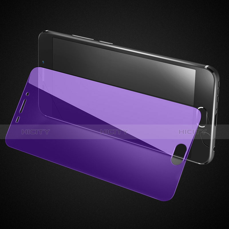 Samsung Galaxy C7 Pro C7010用アンチグレア ブルーライト 強化ガラス 液晶保護フィルム B01 サムスン ネイビー