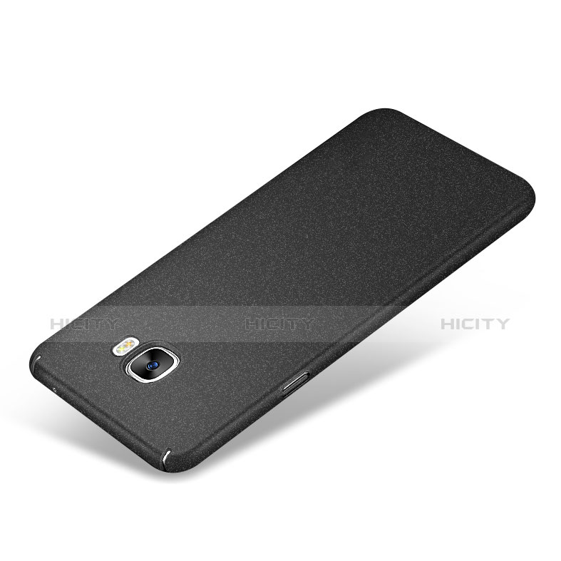 Samsung Galaxy C7 SM-C7000用ハードケース カバー プラスチック Q01 サムスン ブラック