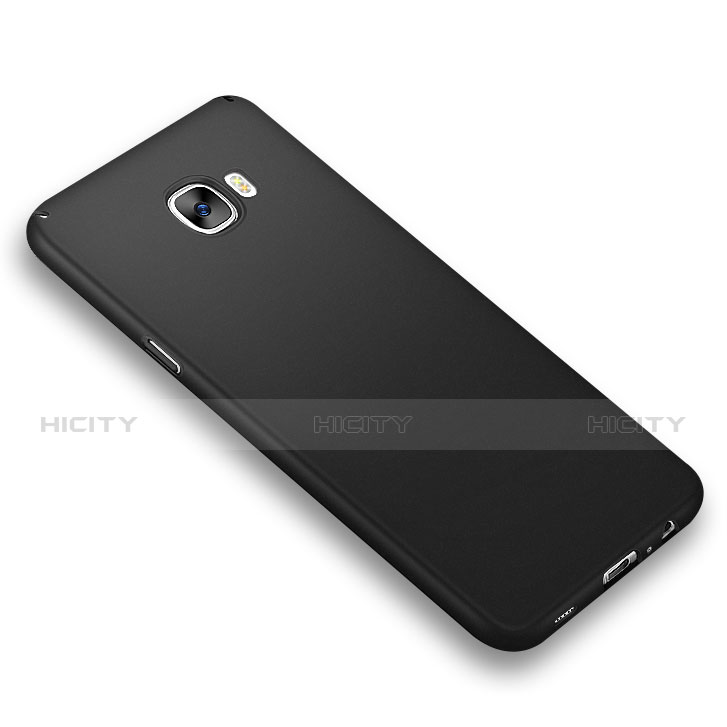 Samsung Galaxy C7 SM-C7000用ハードケース プラスチック 質感もマット M04 サムスン ブラック