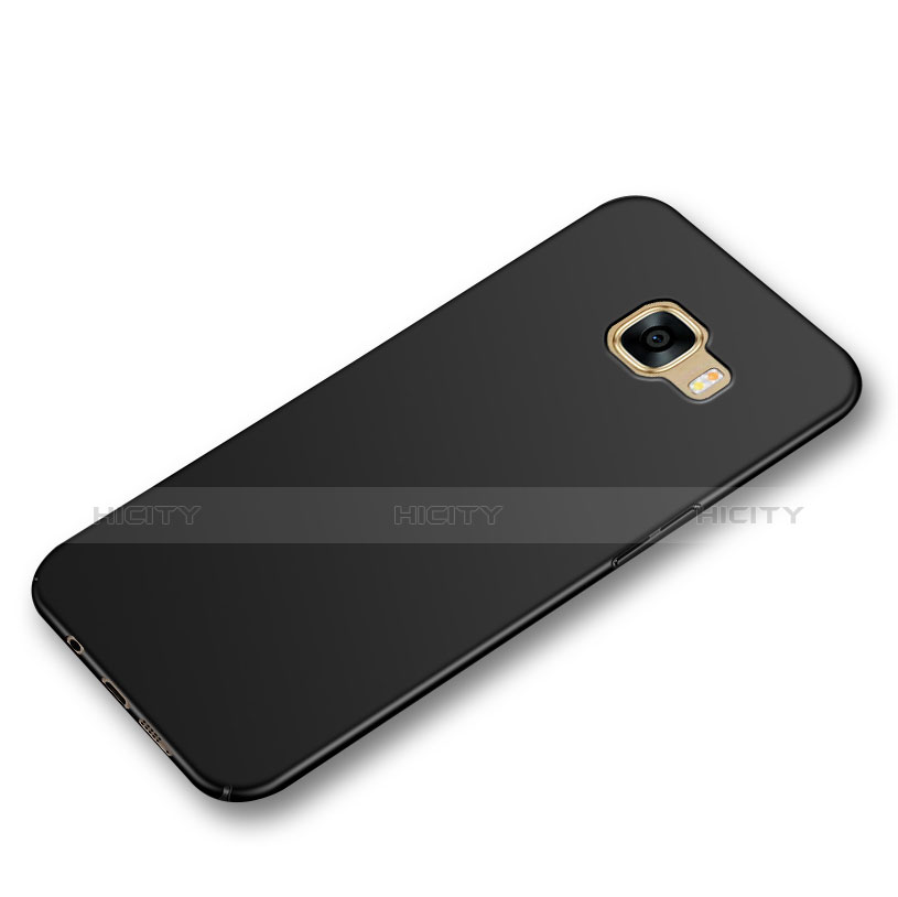 Samsung Galaxy C7 SM-C7000用ハードケース プラスチック 質感もマット M07 サムスン ブラック