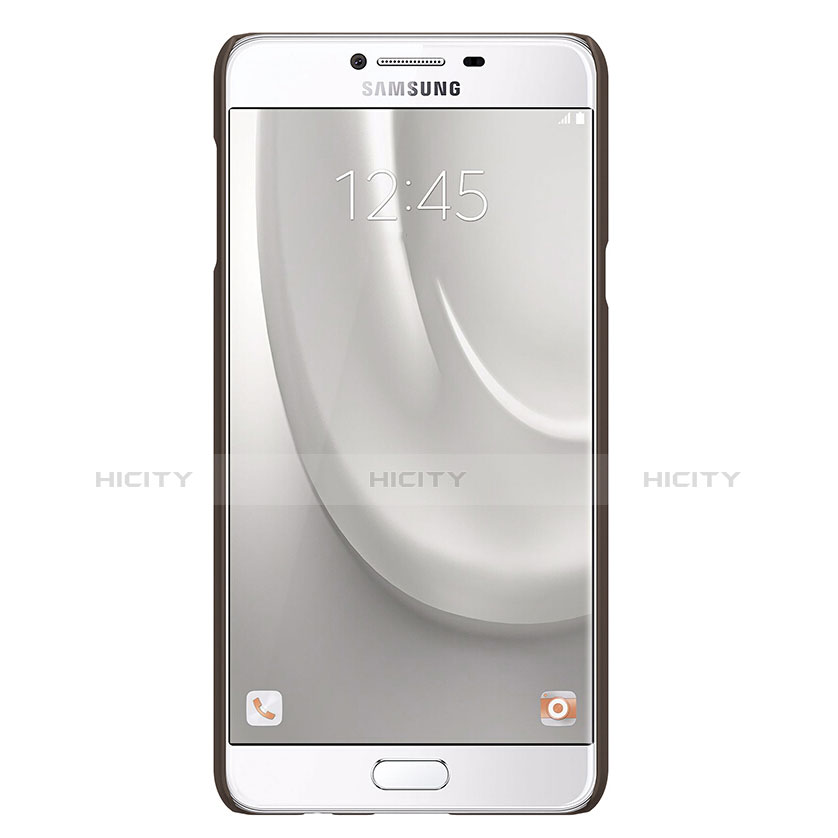Samsung Galaxy C7 SM-C7000用ハードケース プラスチック 質感もマット M08 サムスン ブラウン