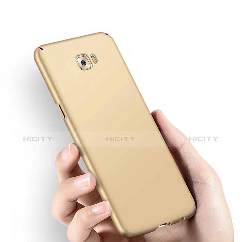 Samsung Galaxy C9 Pro C9000用ハードケース プラスチック 質感もマット サムスン ゴールド