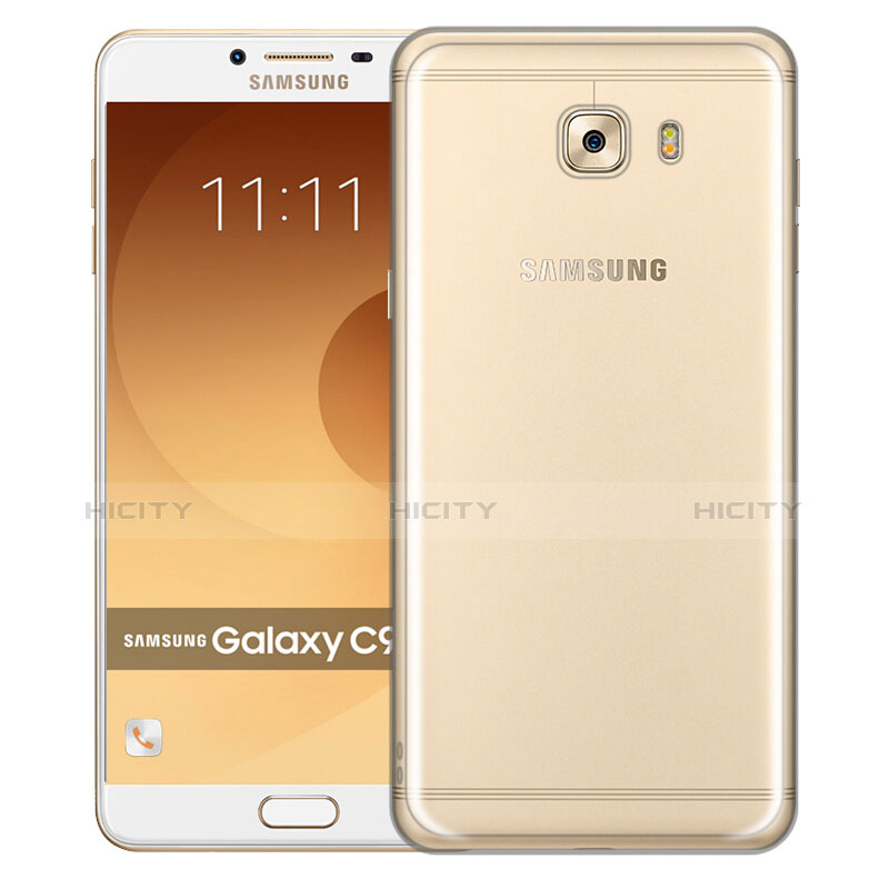 Samsung Galaxy C9 Pro C9000用極薄ソフトケース シリコンケース 耐衝撃 全面保護 クリア透明 T04 サムスン クリア