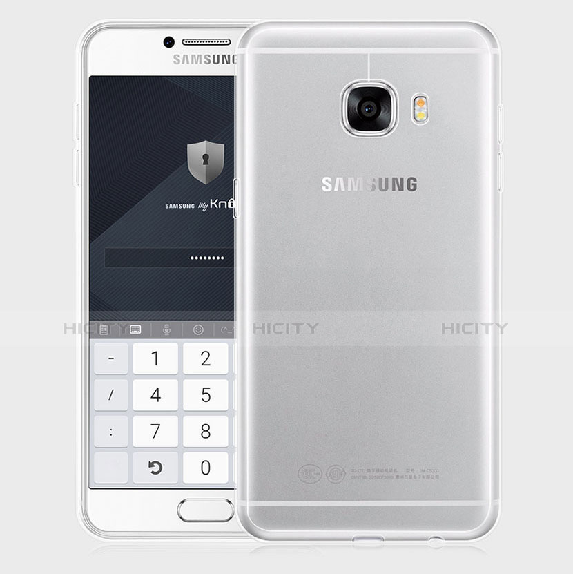 Samsung Galaxy C9 Pro C9000用極薄ソフトケース シリコンケース 耐衝撃 全面保護 クリア透明 T10 サムスン クリア