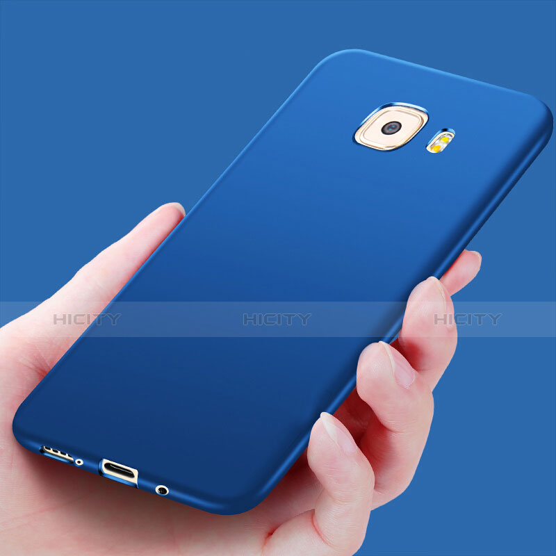 Samsung Galaxy C9 Pro C9000用極薄ソフトケース シリコンケース 耐衝撃 全面保護 S03 サムスン ネイビー