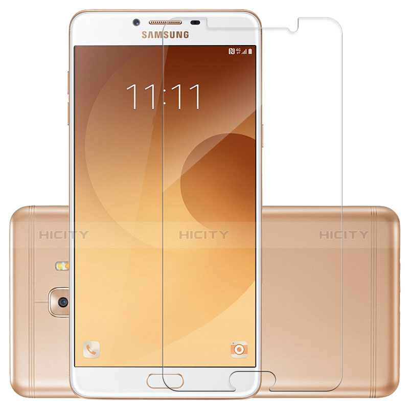 Samsung Galaxy C9 Pro C9000用強化ガラス 液晶保護フィルム T03 サムスン クリア