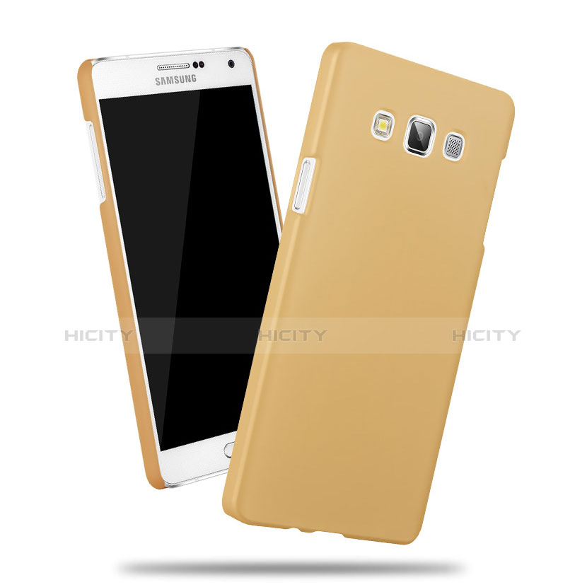 Samsung Galaxy DS A300G A300H A300M用ハードケース プラスチック 質感もマット サムスン ゴールド