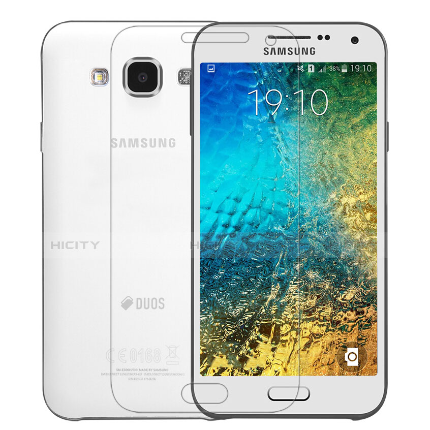 Samsung Galaxy E5 SM-E500F E500H用強化ガラス 液晶保護フィルム サムスン クリア