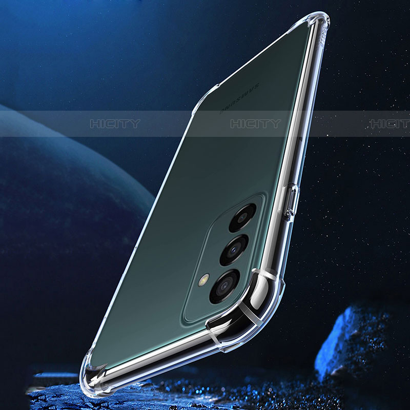 Samsung Galaxy F13 4G用極薄ソフトケース シリコンケース 耐衝撃 全面保護 クリア透明 T02 サムスン クリア