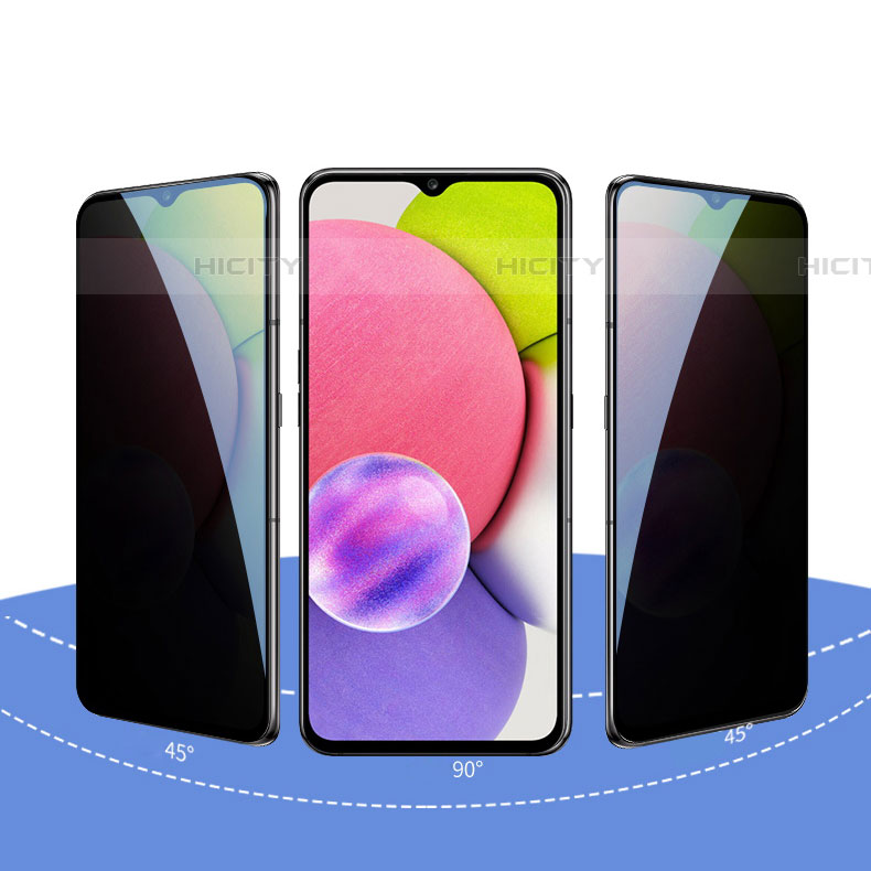 Samsung Galaxy F23 5G用反スパイ 強化ガラス 液晶保護フィルム S09 サムスン クリア