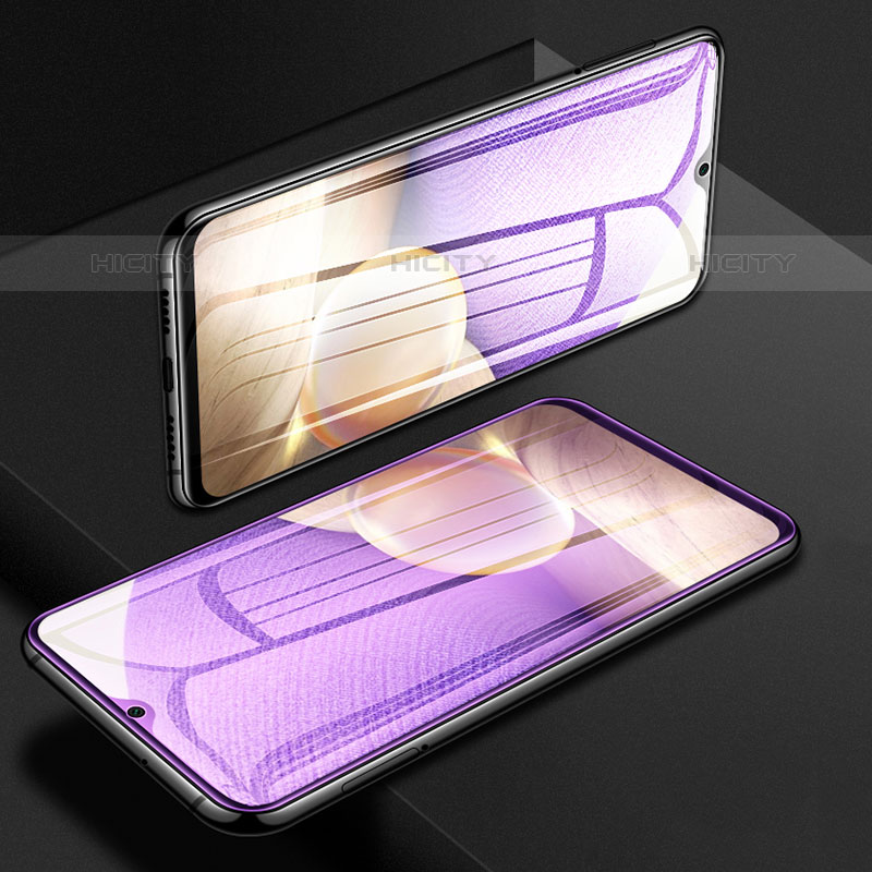 Samsung Galaxy F41用アンチグレア ブルーライト 強化ガラス 液晶保護フィルム B04 サムスン クリア
