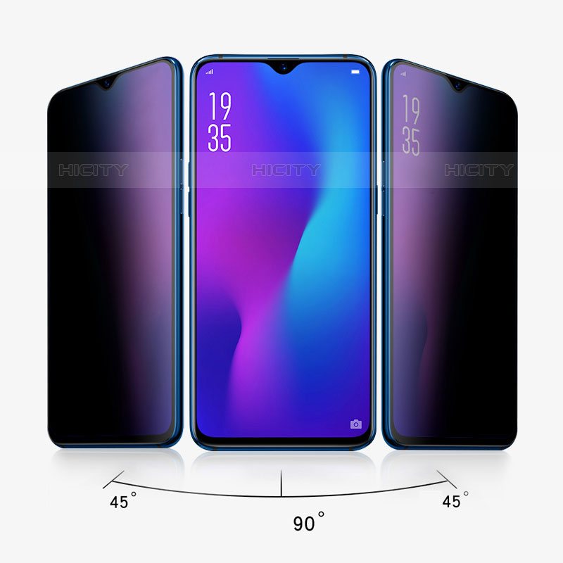 Samsung Galaxy F41用反スパイ 強化ガラス 液晶保護フィルム M10 サムスン クリア